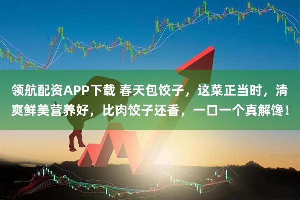 领航配资APP下载 春天包饺子，这菜正当时，清爽鲜美营养好，比肉饺子还香，一口一个真解馋！